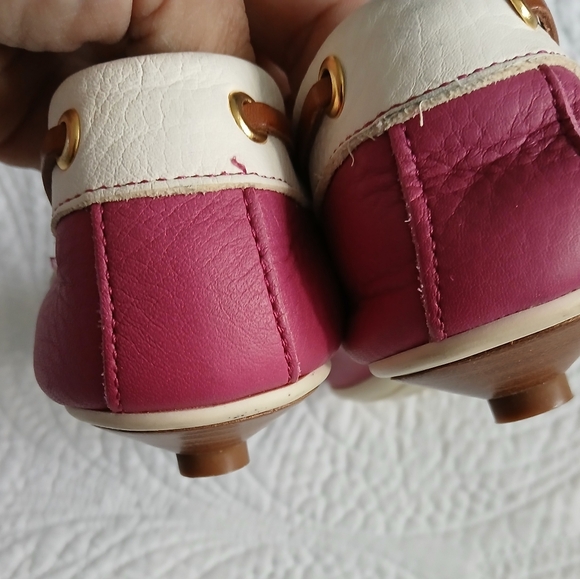 COACH VINTAGE TINY KITTEN HEEL LOAFERS Y2K - Picture 9 of 13